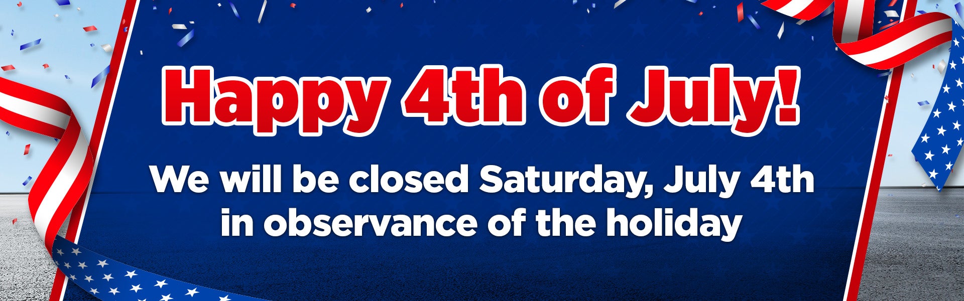 Closed July 4th